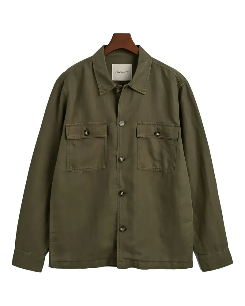 Gant buttoned pocket overshirt - Grün Grün