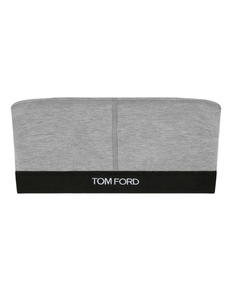Tom Ford logo-underband bra - Grau Grau
