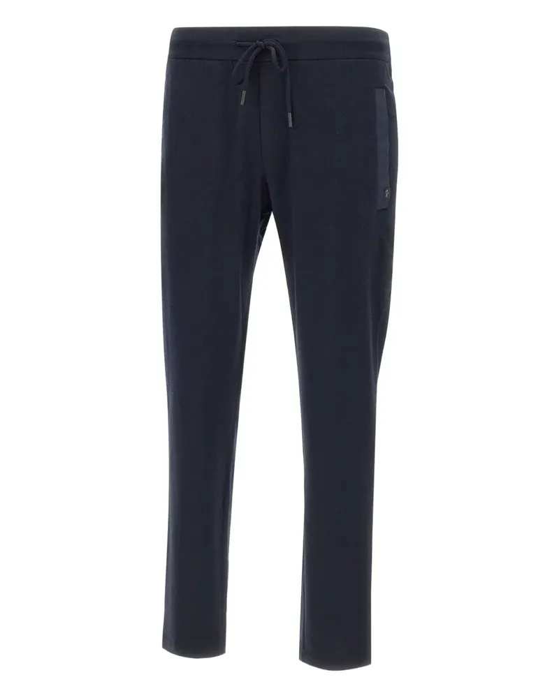 Paul & Shark Hose mit elastischem Bund und Seitentaschen - BLUE AND GREEN Blue