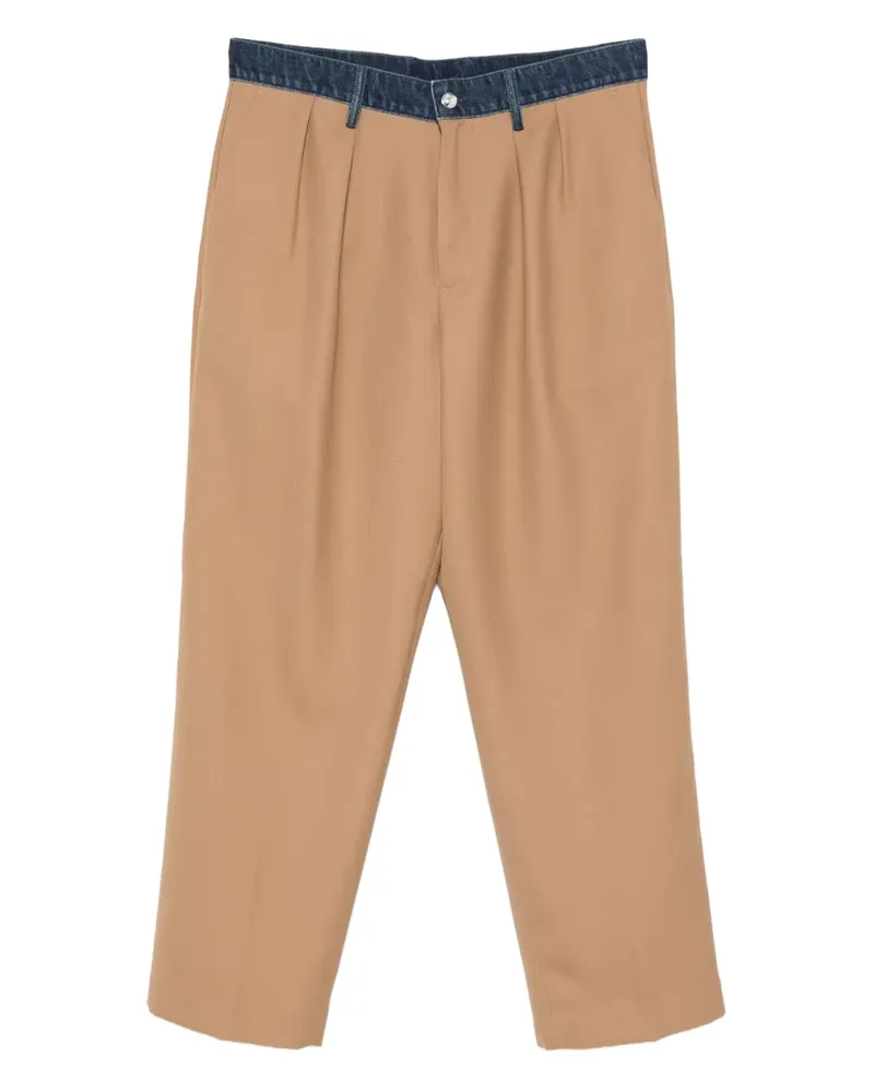 nine:inthe:morning Hose mit Jeanseinsätzen - Braun Braun