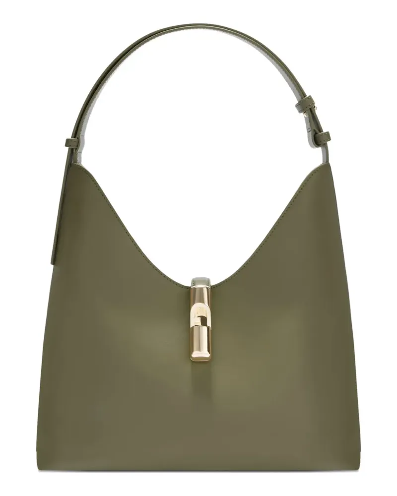 Furla Mittelgroße Goccia Schultertasche - Grün Grün