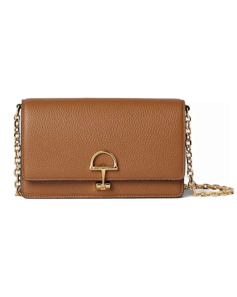 Gucci Half-Horsebit Mini-Tasche mit abnehmbarer Kette - Braun Braun