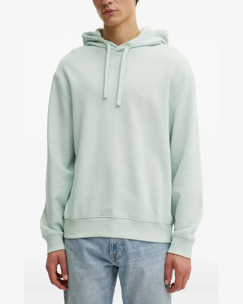 HUGO BOSS logo hooded knitwear - Grün Grün