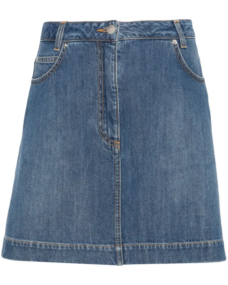 Moschino Minirock in A-Linie - Blau Blau