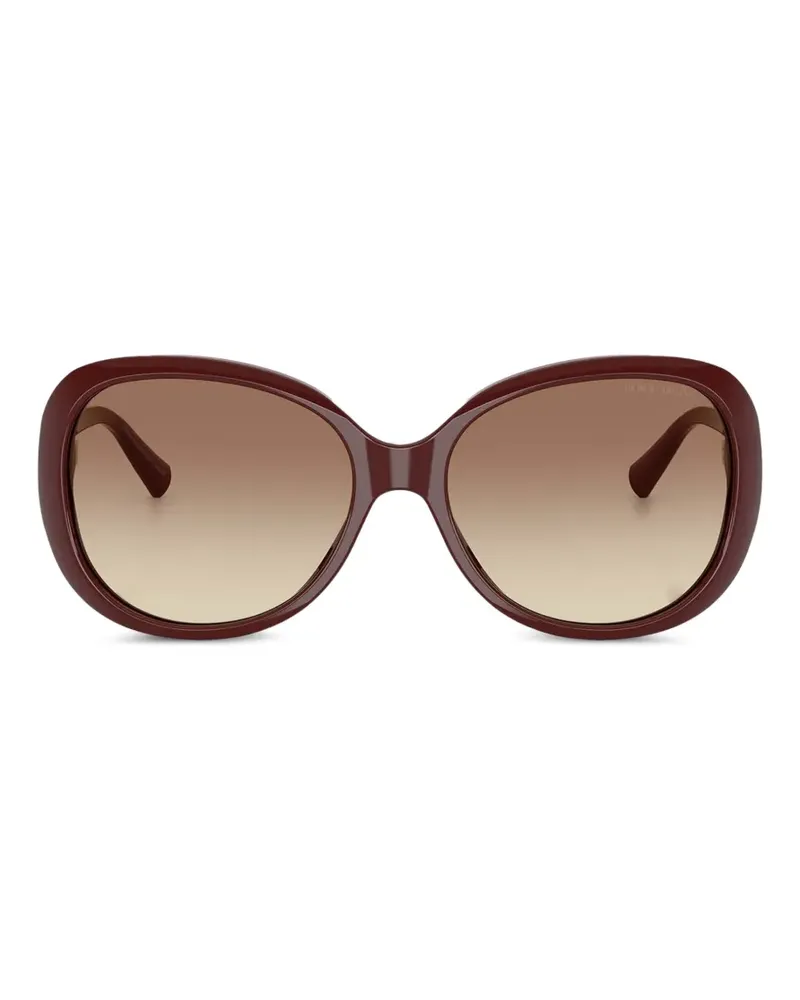 Giorgio Armani oversized-frame sunglasses - Rot Rot