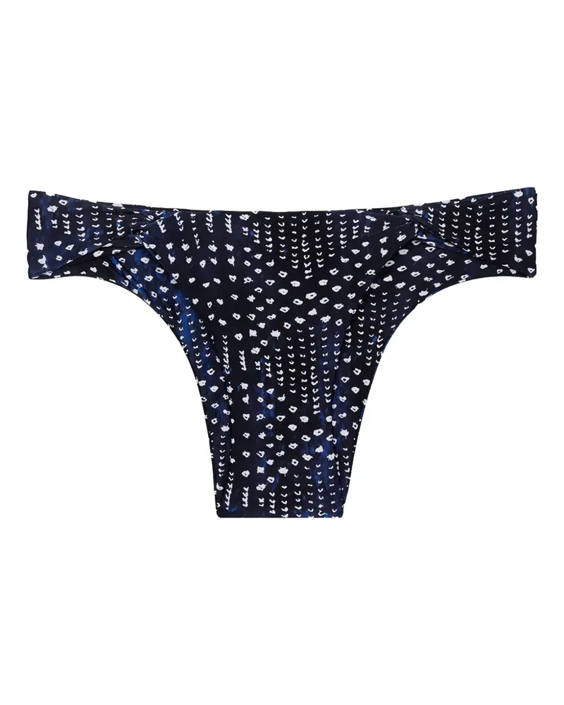 Lenny Niemeyer Bikinihöschen mit Schlaufen-Print - Blau Blau