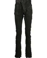 Boris Bidjan Saberi Jeans mit schmalem Schnitt Schwarz