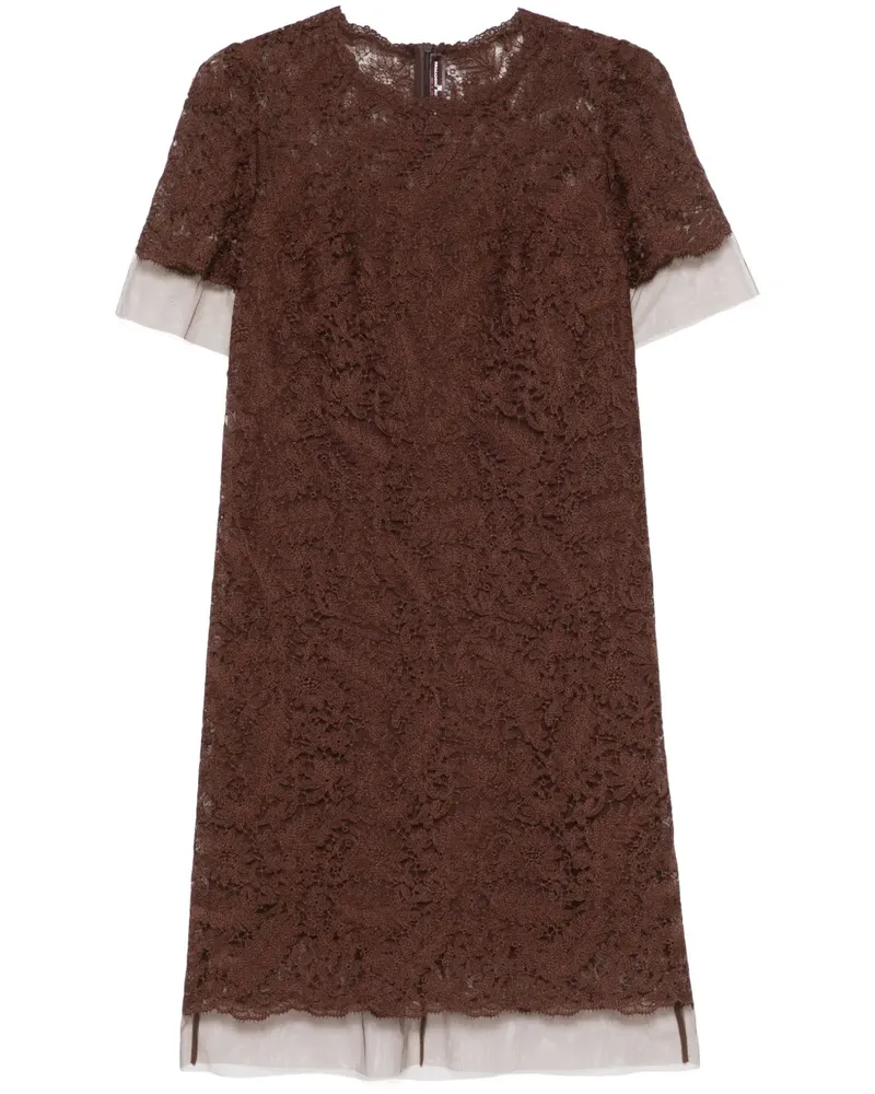 Ermanno Scervino Minikleid aus Spitze - Braun Braun