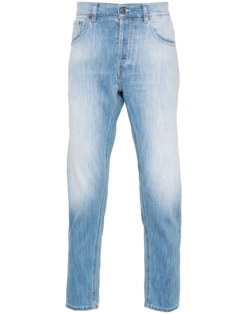 Dondup Dian Jeans mit Logo-Schild - Blau Blau