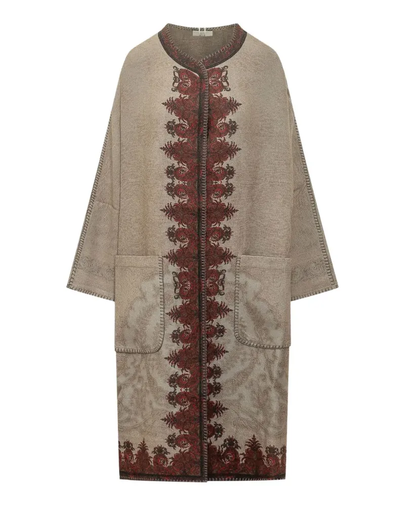 Pierre-Louis Mascia Pancake Kimono mit Paisley-Print - Nude Nude