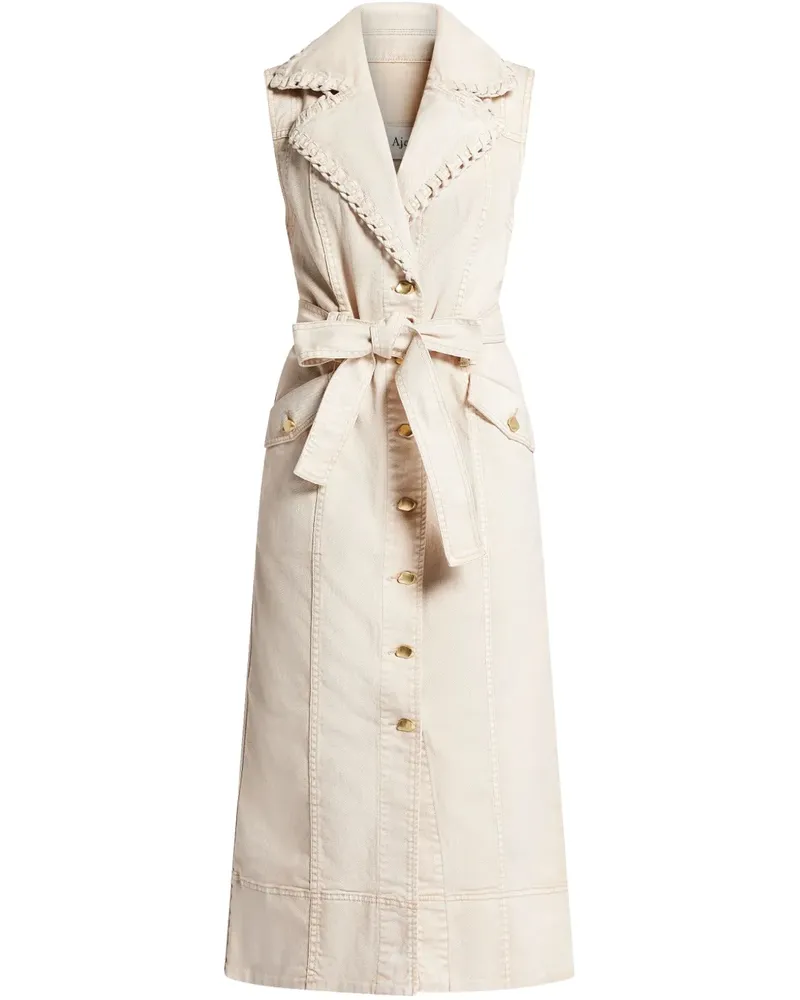 Aje. Midikleid aus Baumwolle - Nude Nude