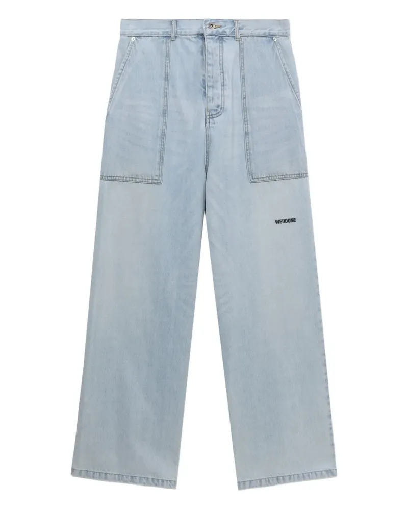 WE 11 DONE Jeans mit aufgesetzter Tasche - Blau Blau