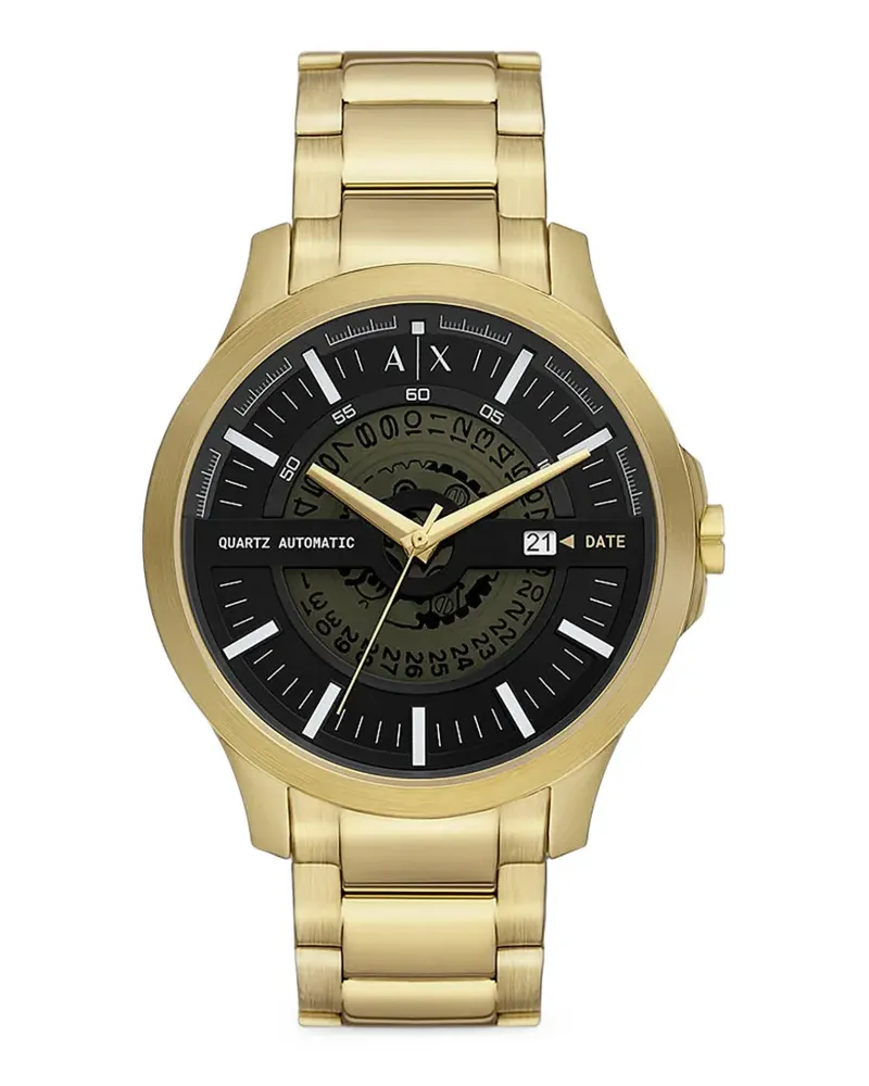 Armani Exchange skeleton 46mm watch - Schwarz Schwarz