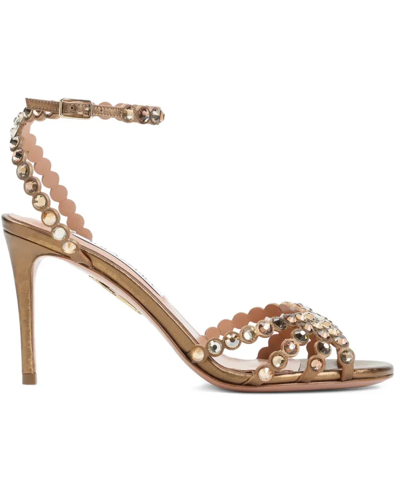 Aquazzura 85mm Tequila embellished sandals - Braun Braun