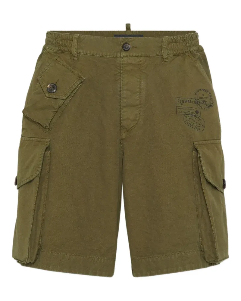Dsquared2 Klassische Cargo-Shorts - Grün Grün