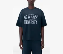 No Where University T-Shirt - Schwarz