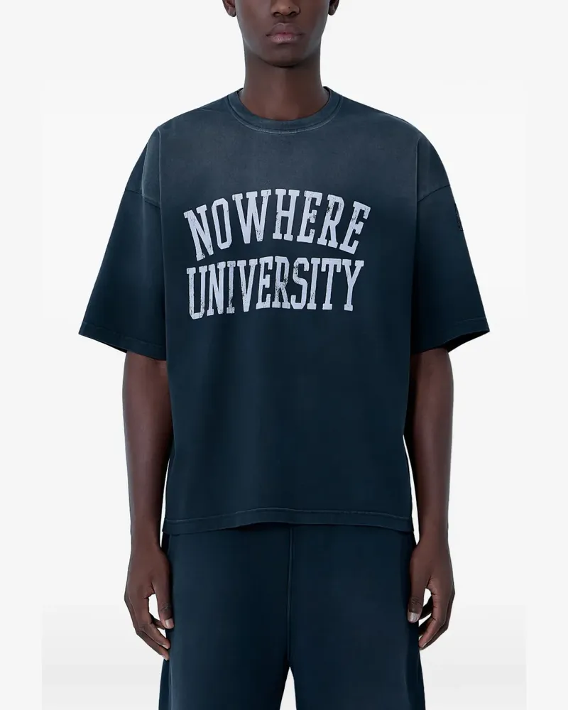 Champion No Where University T-Shirt - Schwarz Schwarz