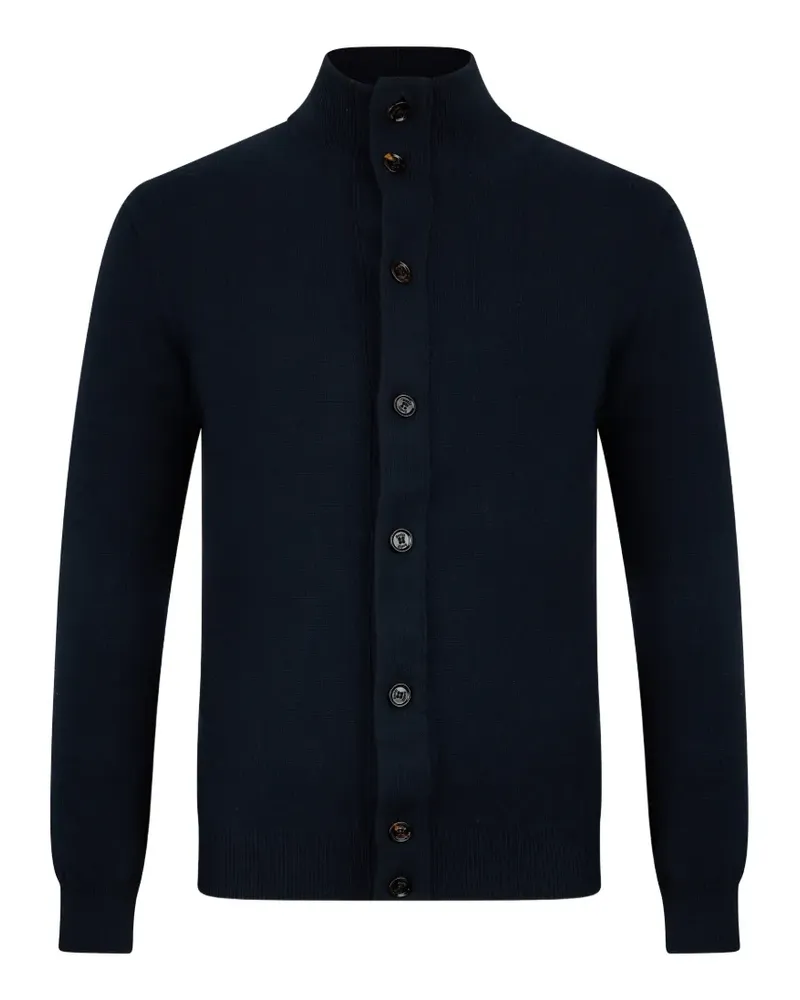 MOORER Arquato cashmere high-neck cardigan - Blau Blau