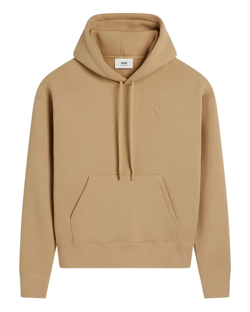 AMI Paris Hoodie mit Logo - Braun Braun