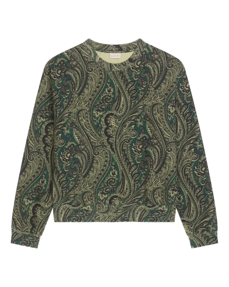 Dries van Noten Sweatshirt mit Farbeffekt - Grün Grün