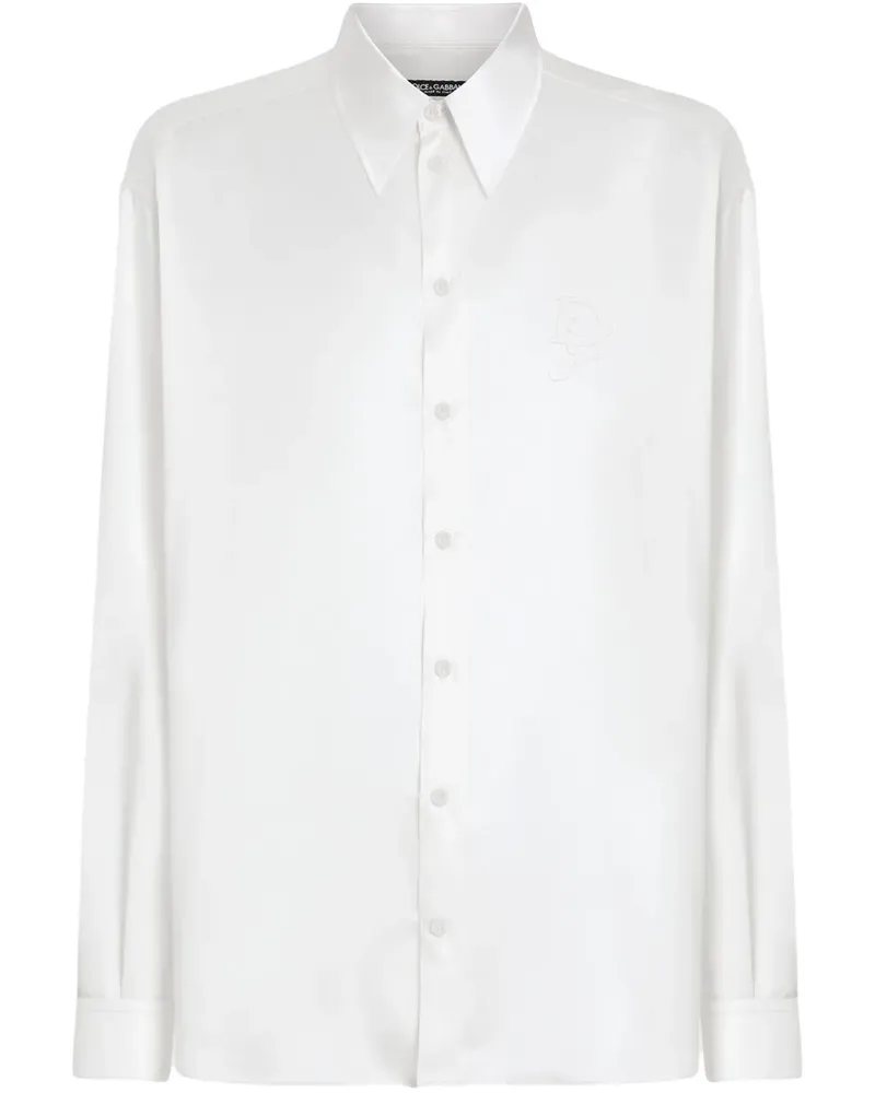 Dolce & Gabbana Hemd aus Seide - Weiß Weiß