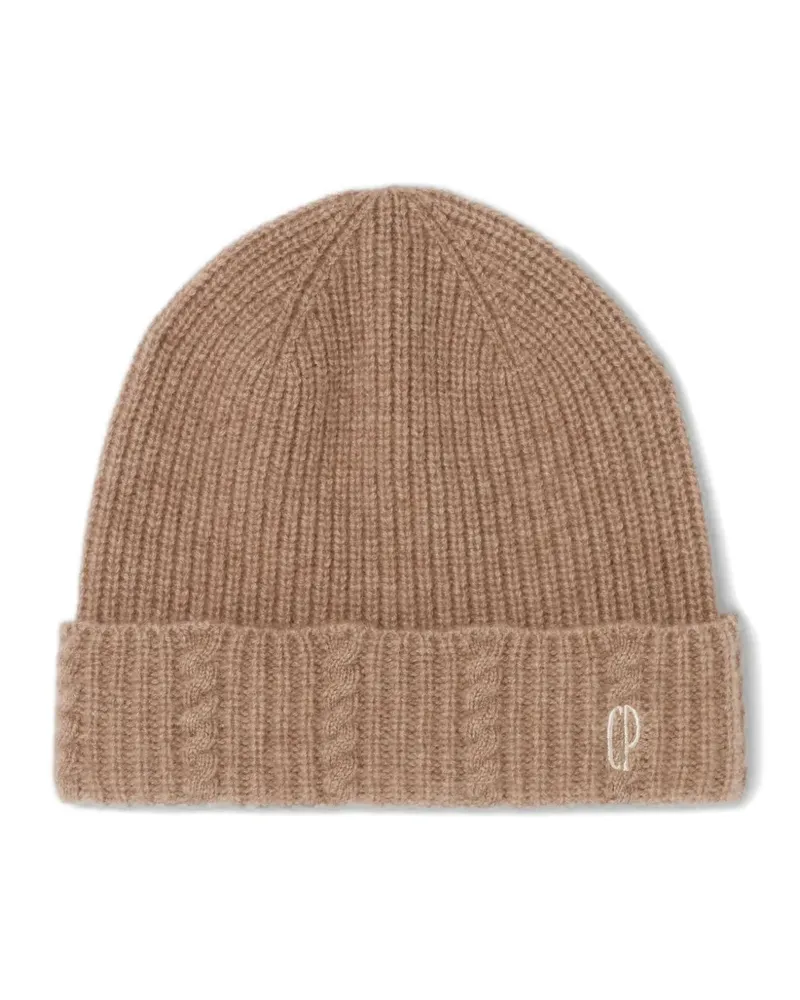 Claudie Pierlot cable-knit beanie hat - Nude Nude
