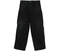 Jeans mit aufgesetzten Taschen - Schwarz