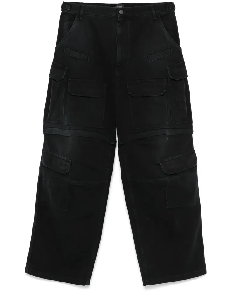 Balenciaga Jeans mit aufgesetzten Taschen - Schwarz Schwarz