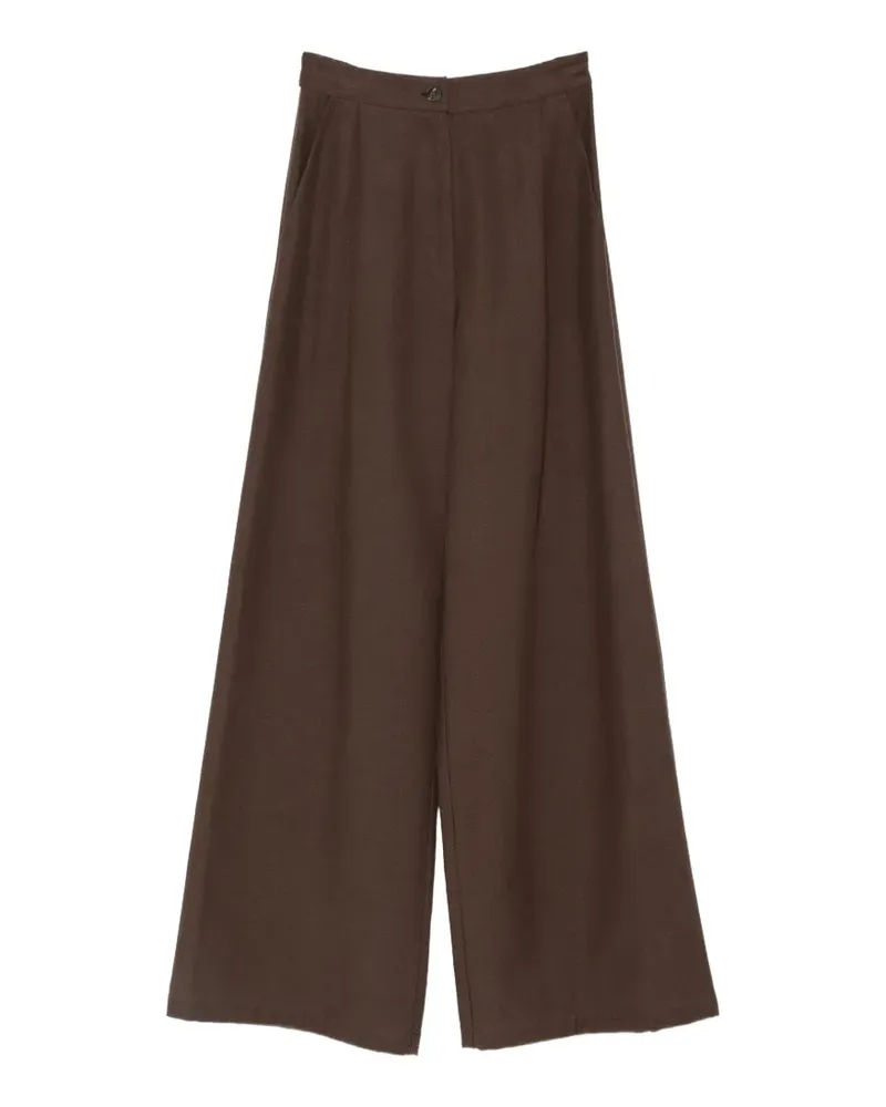 BARBA Hose mit weitem Bein - Braun Braun