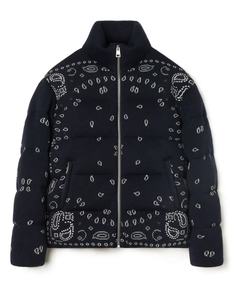 Alanui Steppjacke mit Bandana-Jacquard - Blau Blau