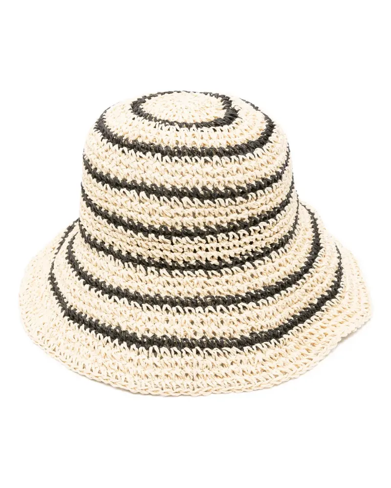 By Malene Birger Gestreifter Sonnenhut - Nude Nude