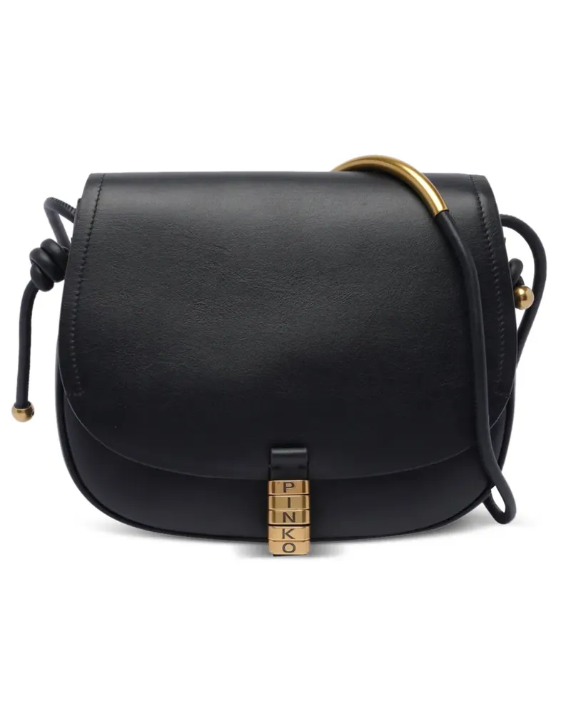 Pinko Umhängetasche mit Logo - Schwarz Schwarz