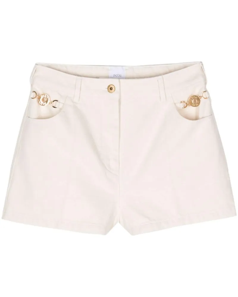 Patou Shorts mit Logo-Prägung - Nude Nude