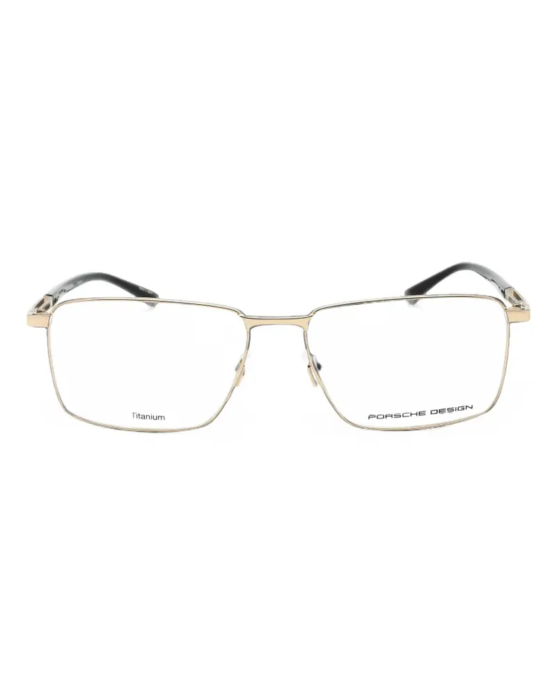 Porsche Design rectangle-frame glasses - Gold Gold