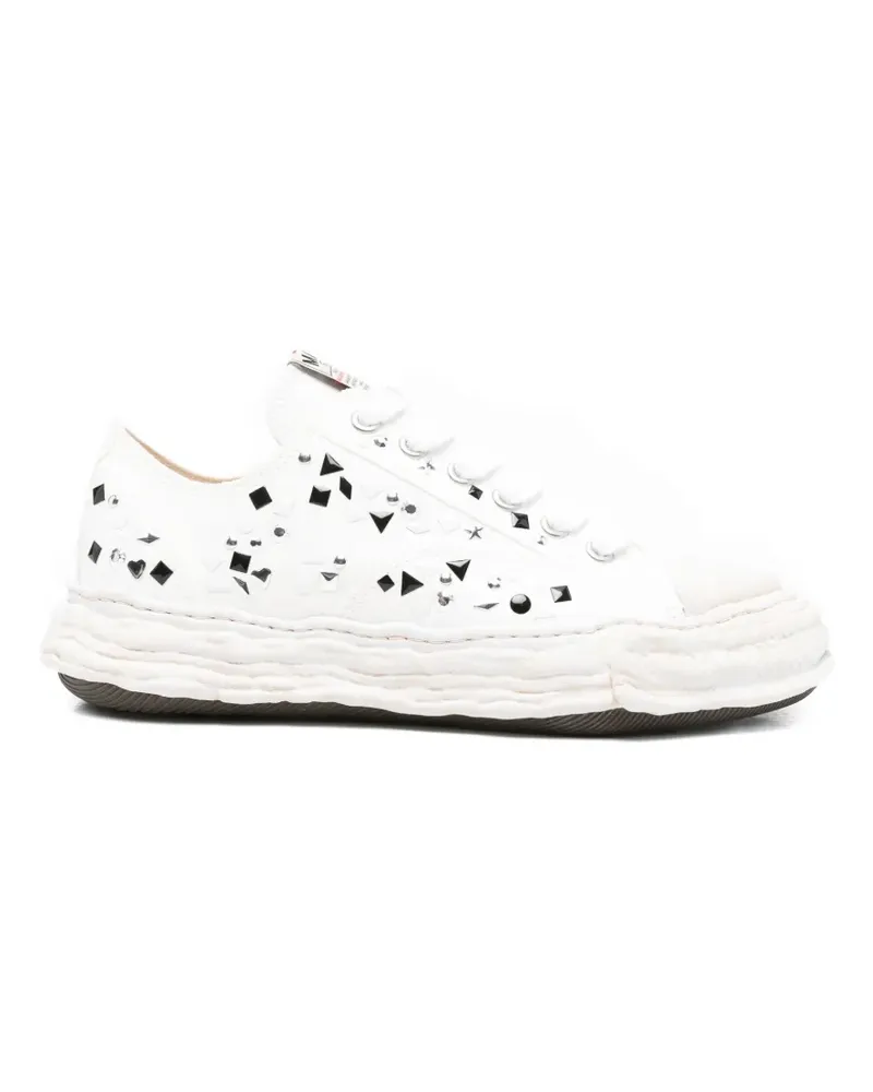 MIHARAYASUHIRO stud-embellished chunky-sole sneakers - Weiß Weiß
