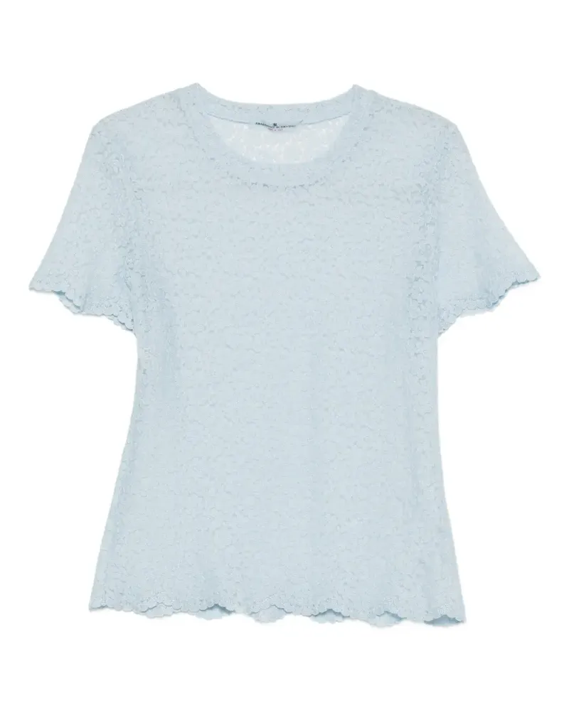 Ermanno Scervino T-Shirt ausSpitze - Blau Blau