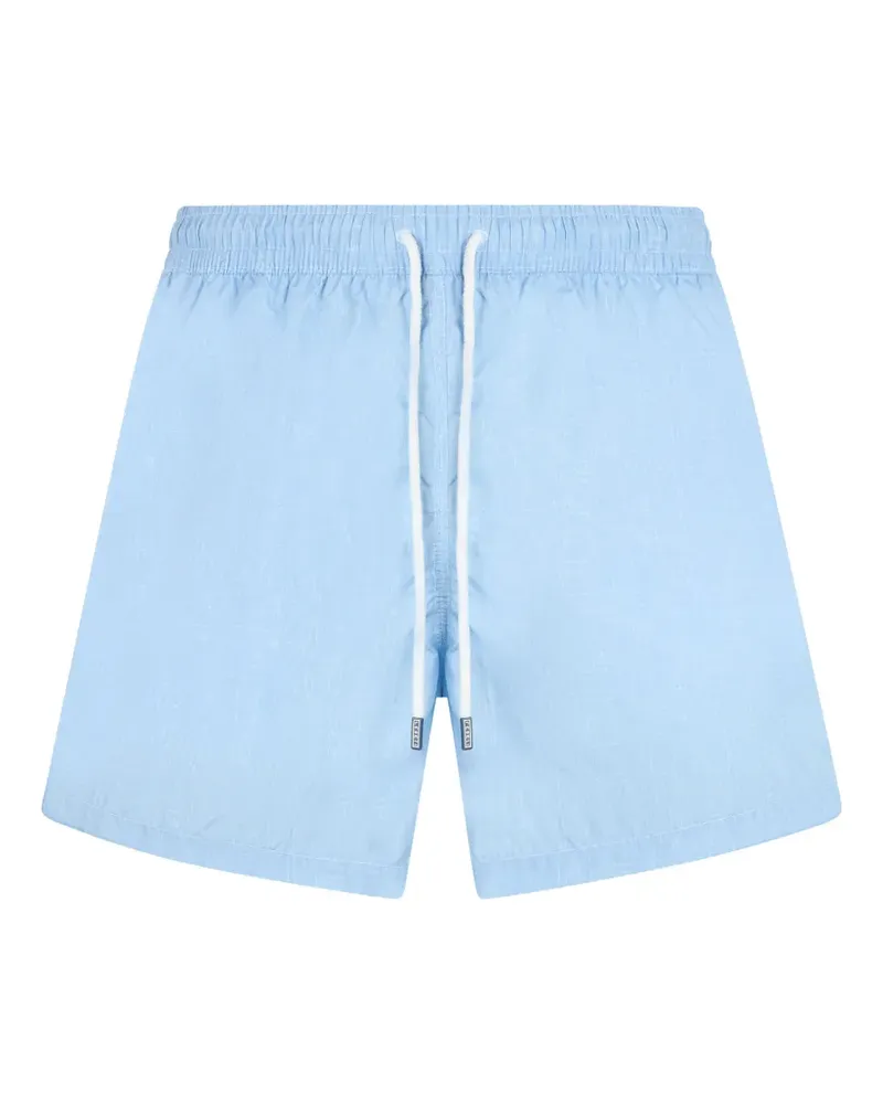 Fedeli drawstring elasticated-waistband swim shorts - Blau Blau