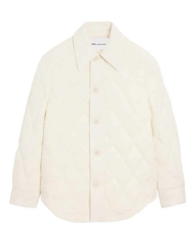 AMI Paris padded buttoned jacket - Nude Nude