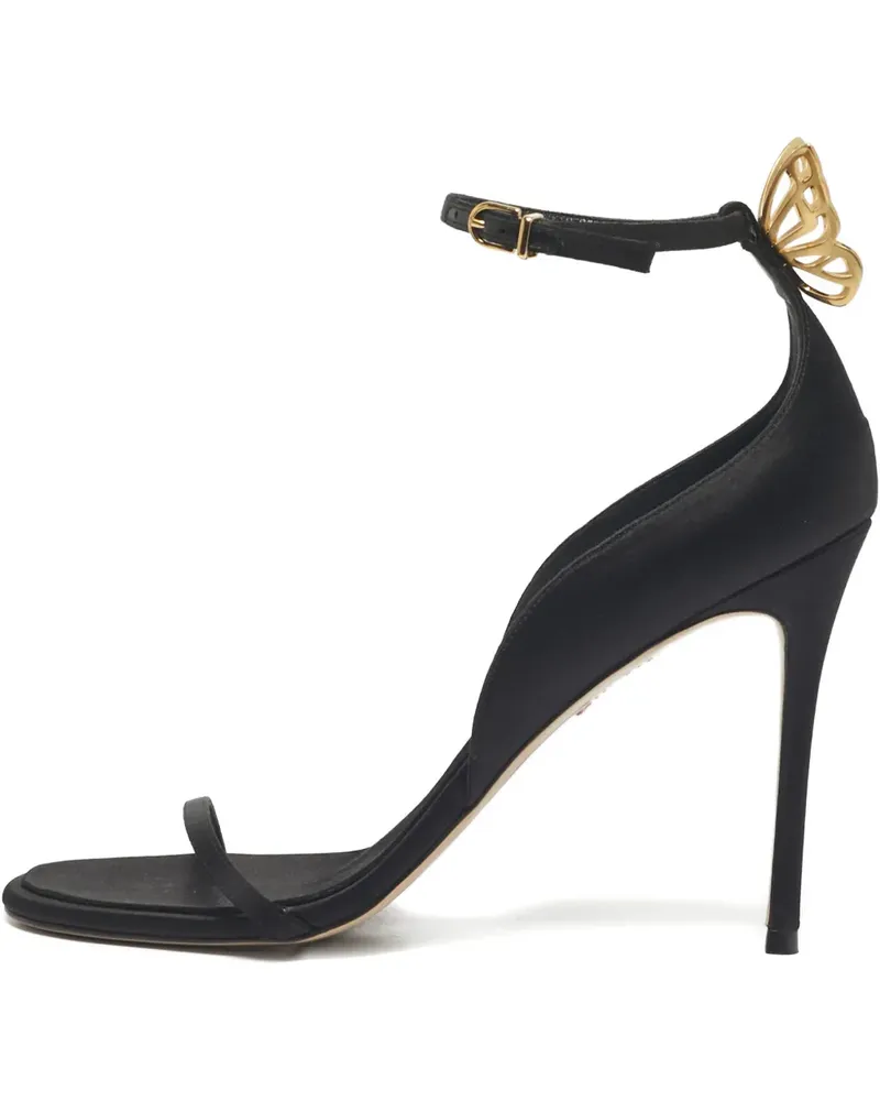Sophia Webster Mariposa butterfly satin sandals - Schwarz Schwarz