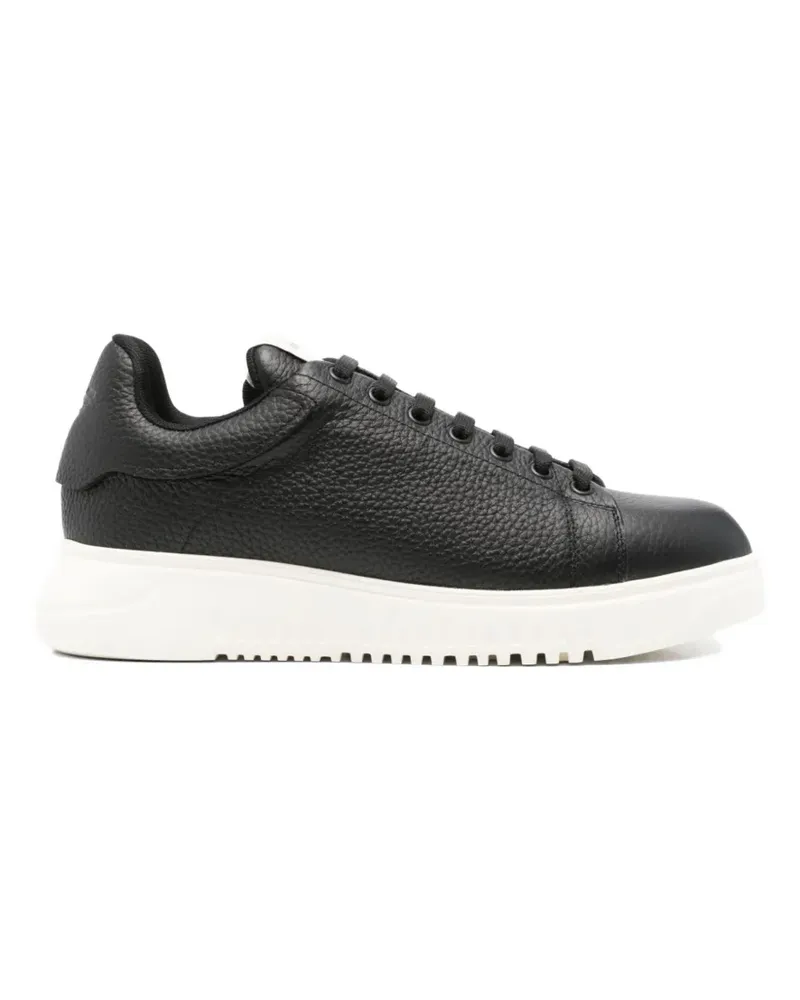 Emporio Armani Klassische Sneakers - Schwarz Schwarz