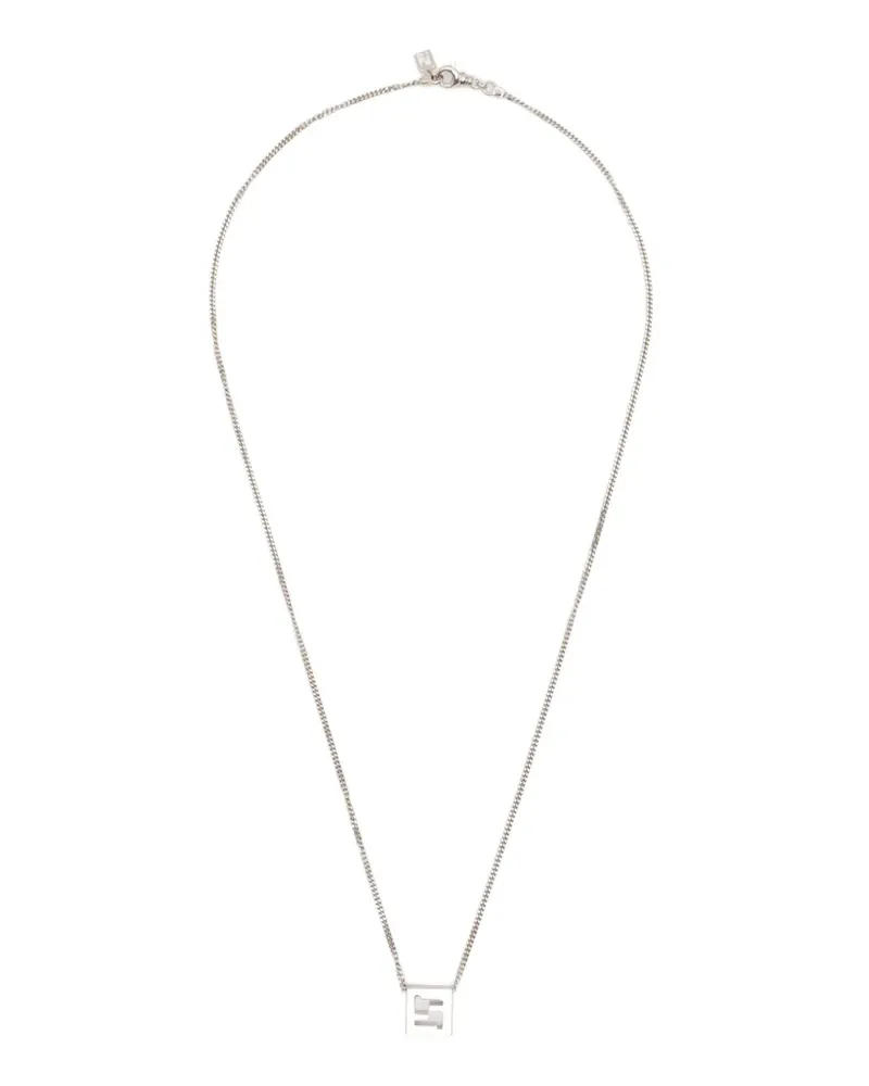 Fendi Halskette mit FF-Motiv - Silber Silber