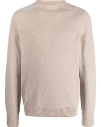 Lanvin Kaschmirpullover mit rundem Ausschnitt Nude