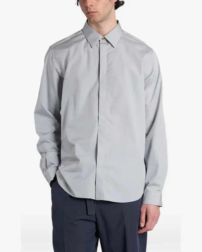 Paul Smith concealed-front long-sleeve shirt - Grau Grau