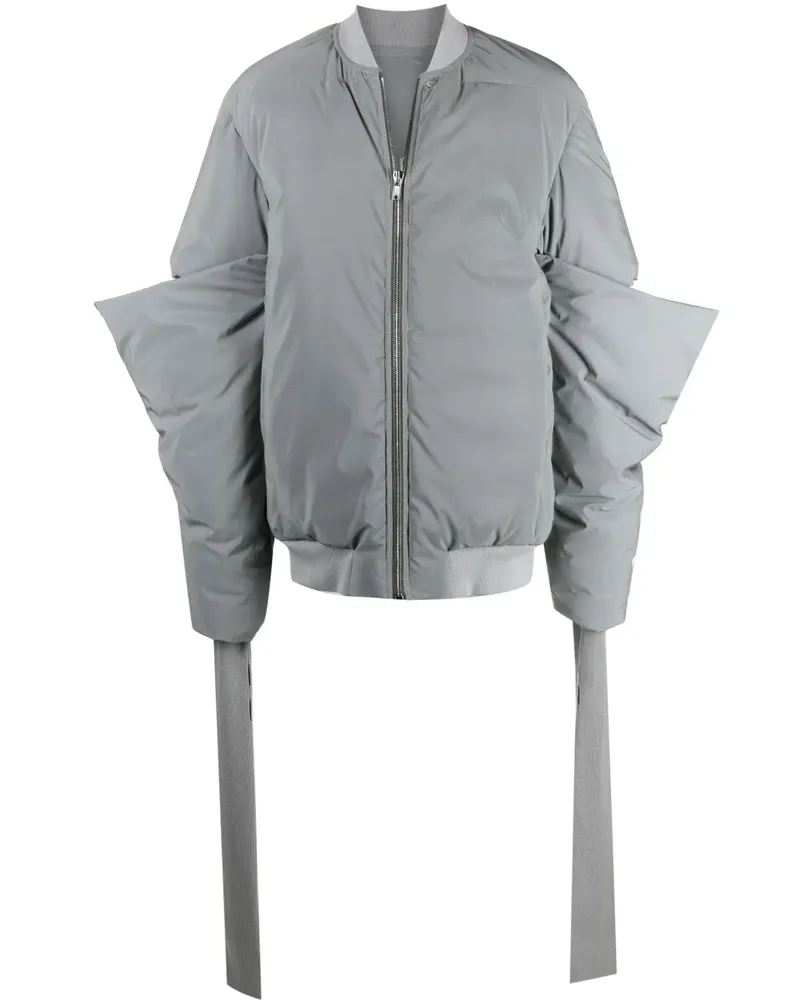 Rick Owens Gauntlet Bomberjacke - Grau Grau