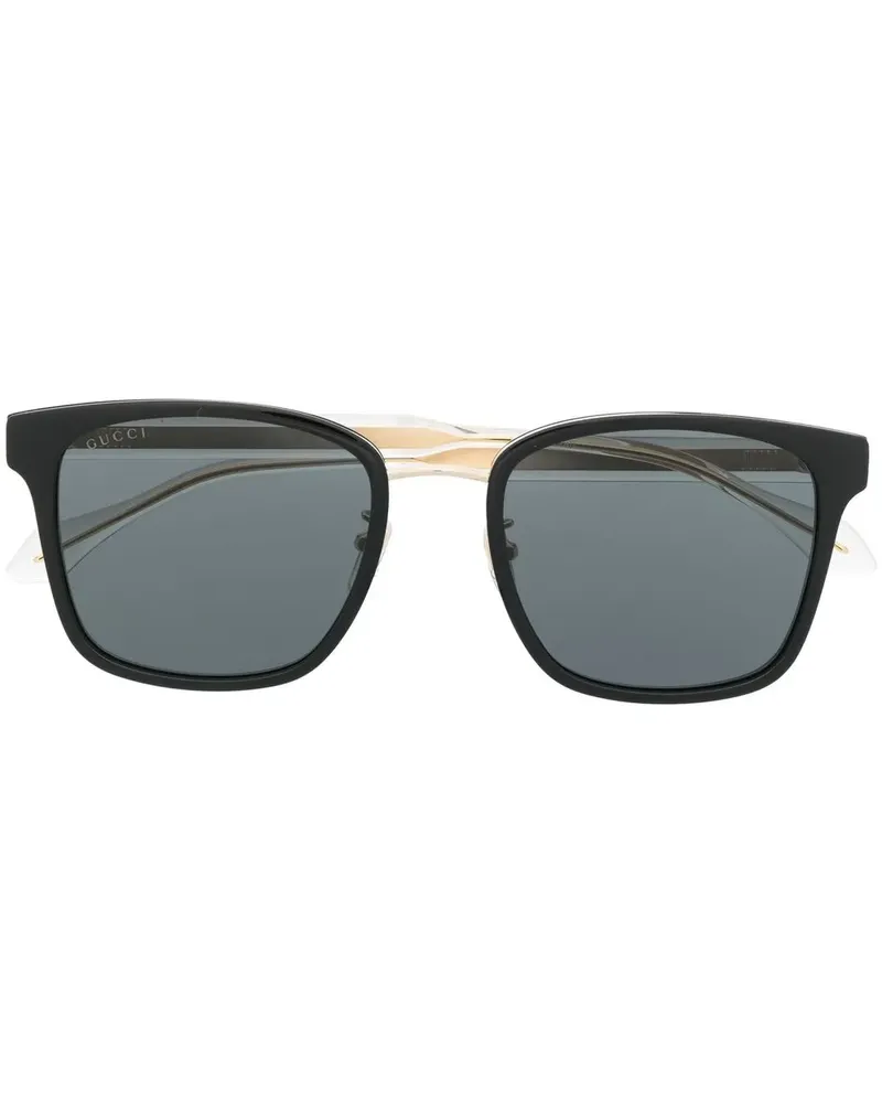 Gucci Eckige GG0563SK Sonnenbrille - Schwarz Schwarz