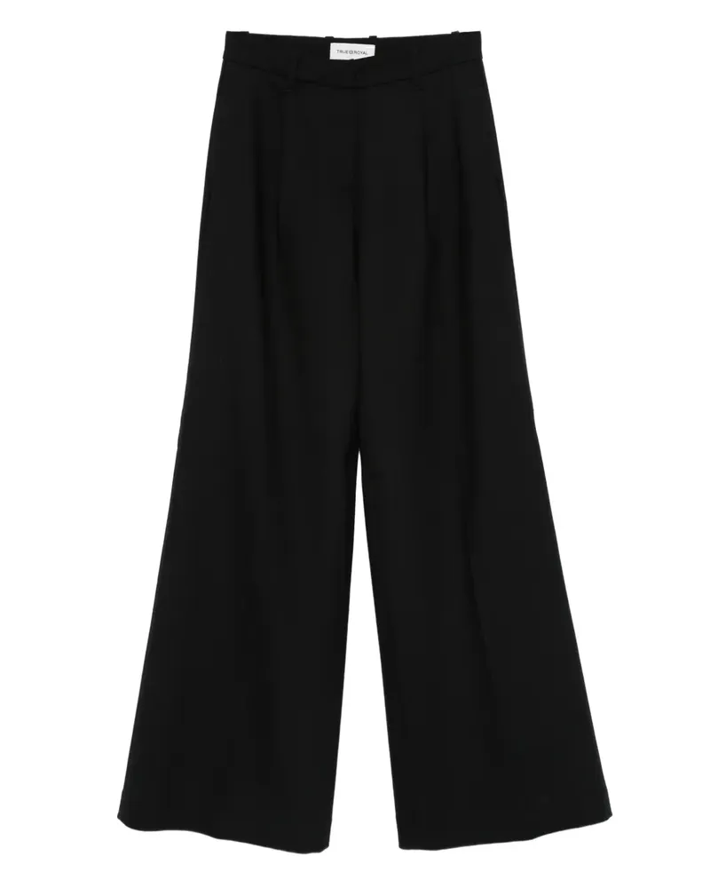 True Royal Karol Hose mit Falten - Schwarz Schwarz