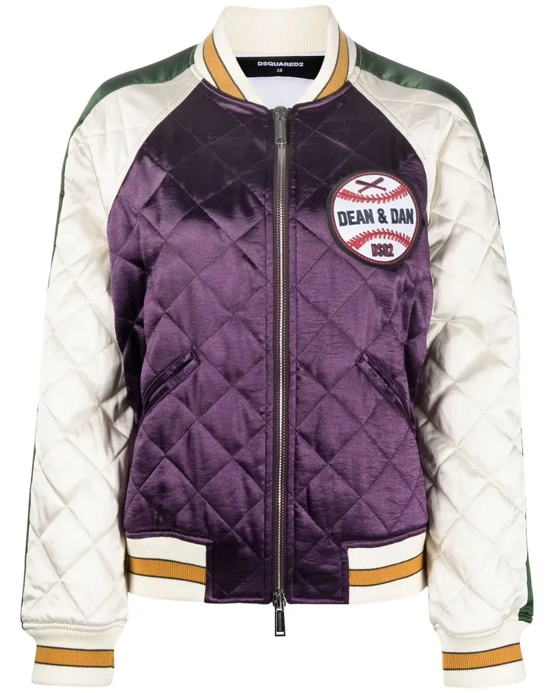 Dsquared2 Gesteppte Bomberjacke - Violett Violett
