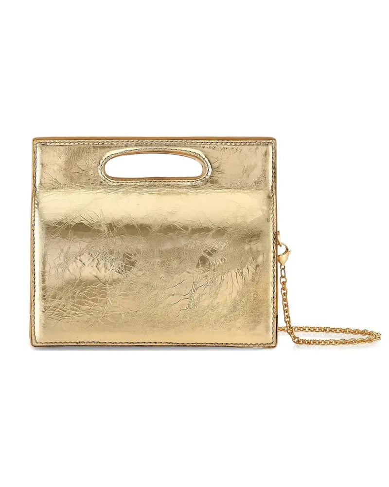 Tyler Ellis tall Stella antiqued-leather tote bag - Gold Gold