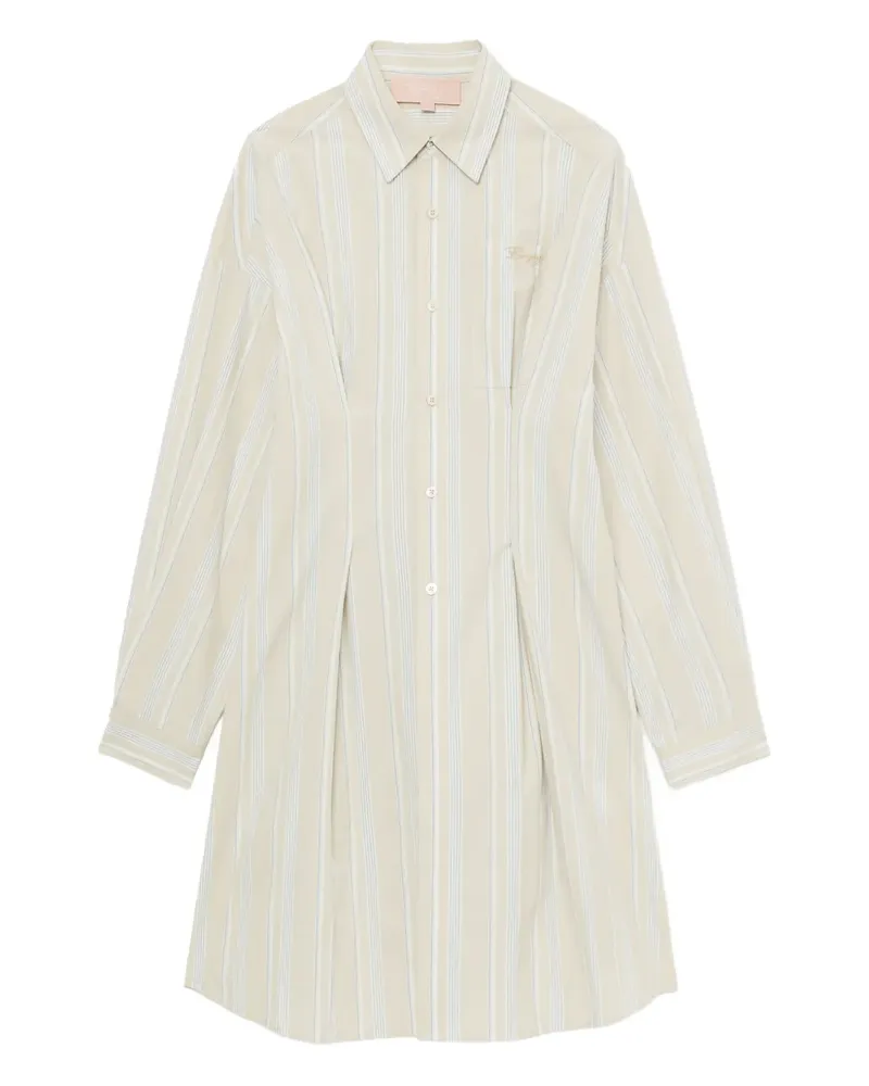 BAPE Hemdkleid mit Faltensaum - Nude Nude