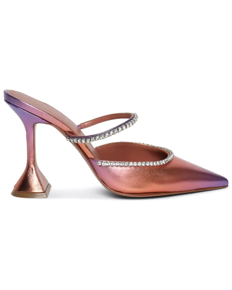 Amina Muaddi Gilda Mules 100mm - Violett Violett